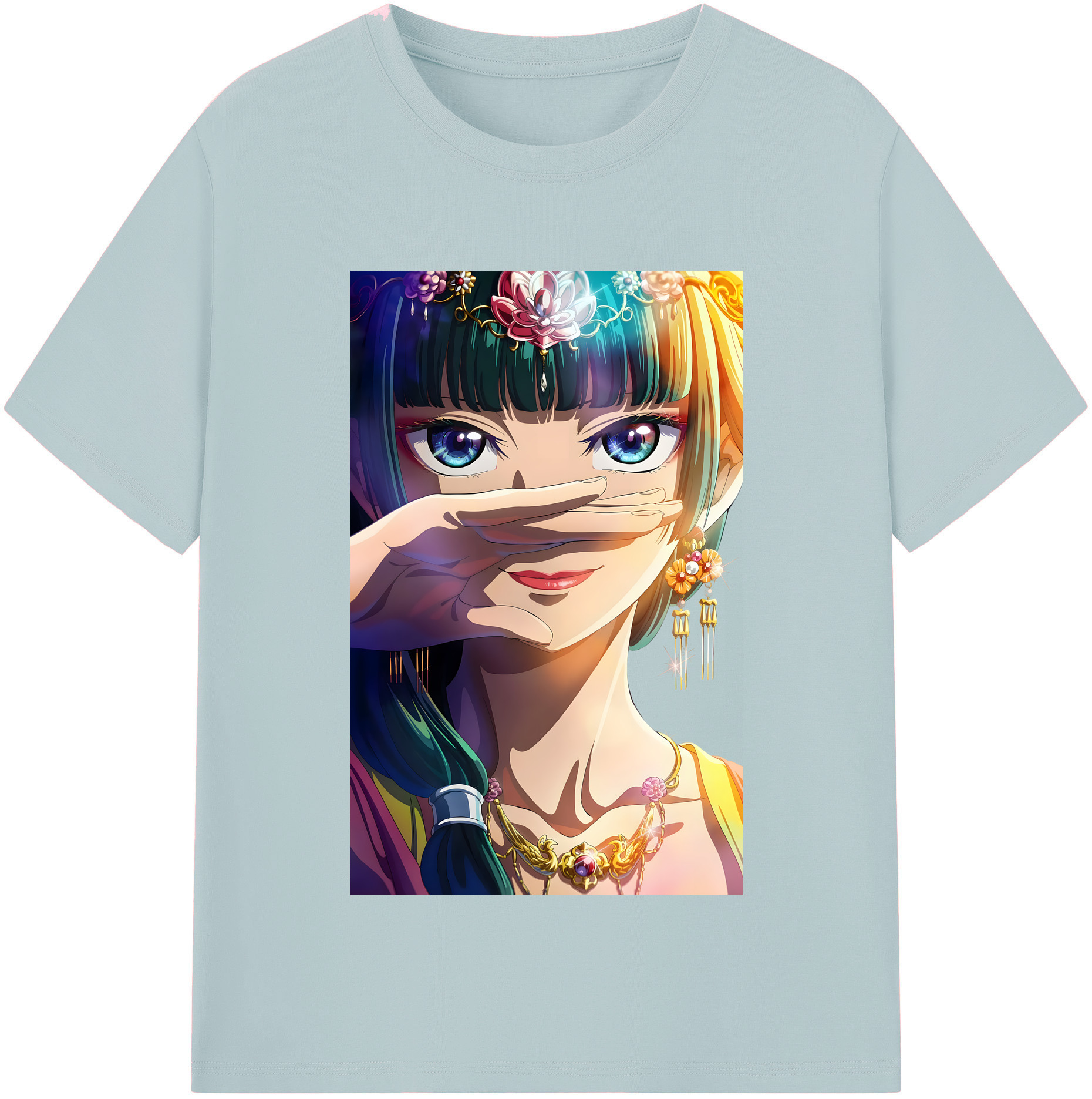 （画像用） 薬屋のひとりごと The Apothecary Diaries 綿100％半袖Tシャツ（フロントプリント）